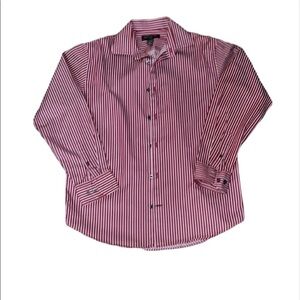Banana Republic men’s red and white striped button down shirt Size 15.5